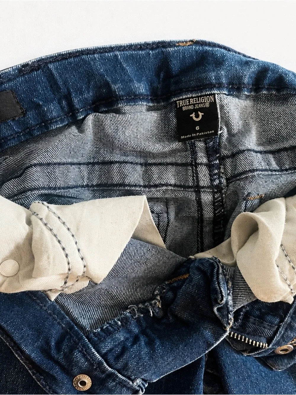 True Religion Kids Geno Relaxed Slim Jeans Size 6 Blue Denim – Pre-Owned